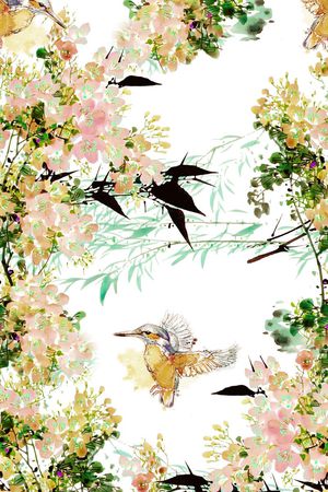 水彩印花华亿平台图片