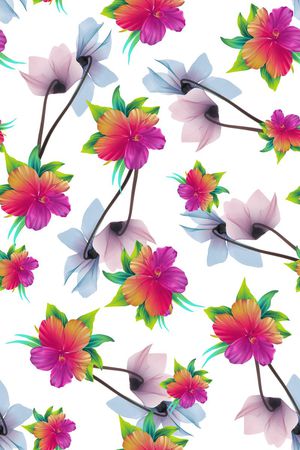 水仙花印花华亿平台图片