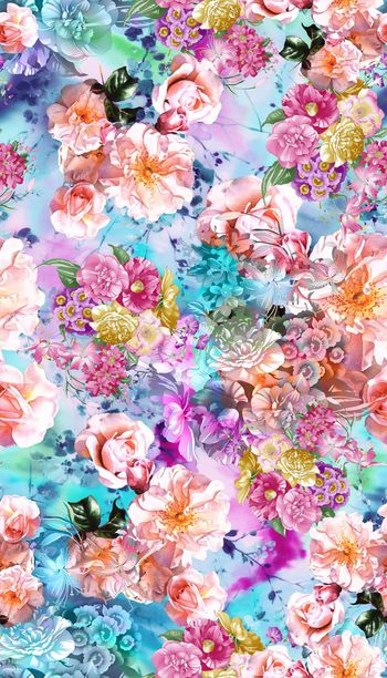 591123- 炫彩定位花