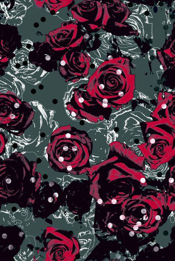 591130-男装女装艺术花卉圆点