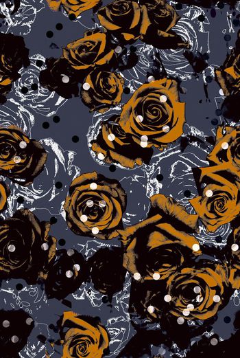 591131-男装女装艺术花卉圆点