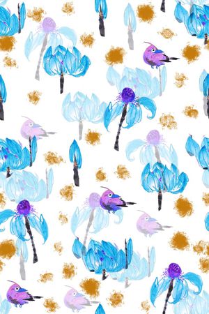 水墨印花华亿平台图片