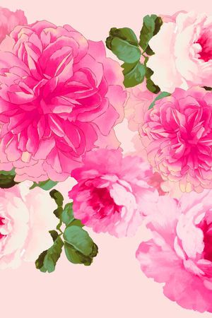 牡丹印花华亿平台图片