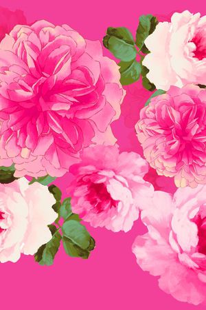 牡丹印花华亿平台图片