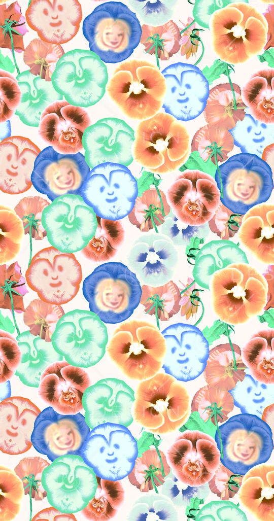 抽象几何印花华亿平台图片