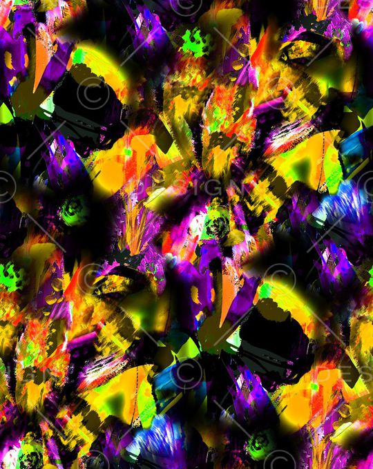 手绘印花华亿平台图片