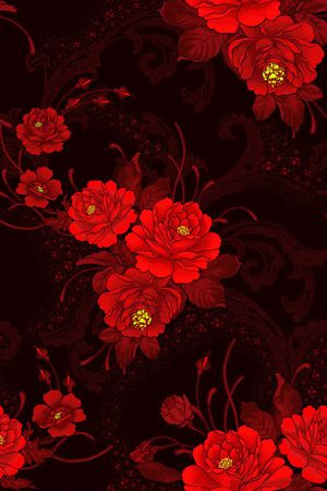 中国风印花华亿平台图片