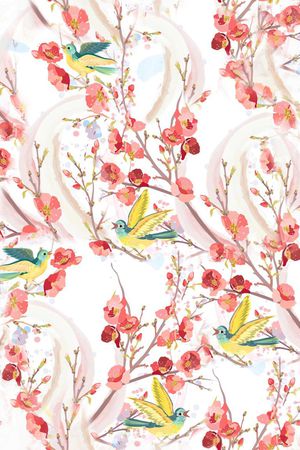 水墨风印花华亿平台图片