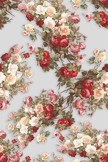 591281-时尚清新可爱花卉印花