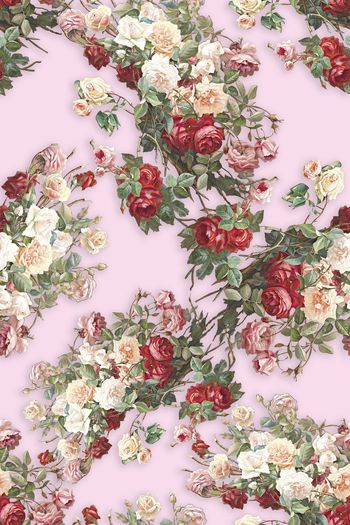 591291-时尚清新可爱花卉印花