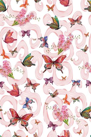 清新时尚印花华亿平台图片