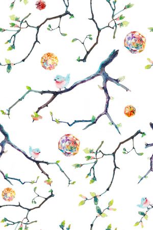 鸟印花华亿平台图片