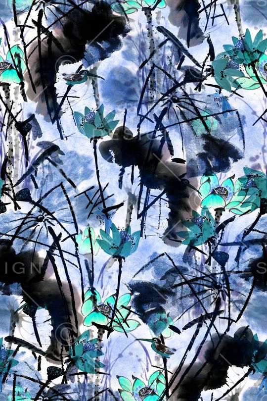 手绘印花华亿平台图片