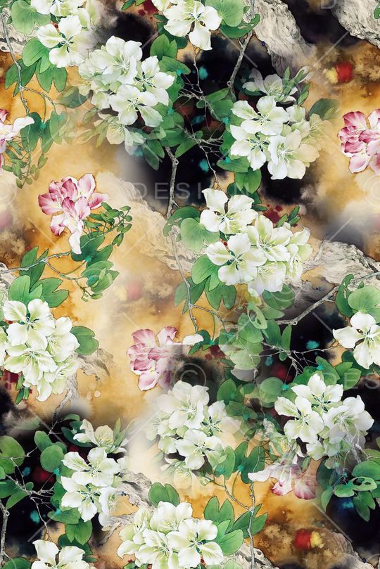 中国风印花华亿平台图片