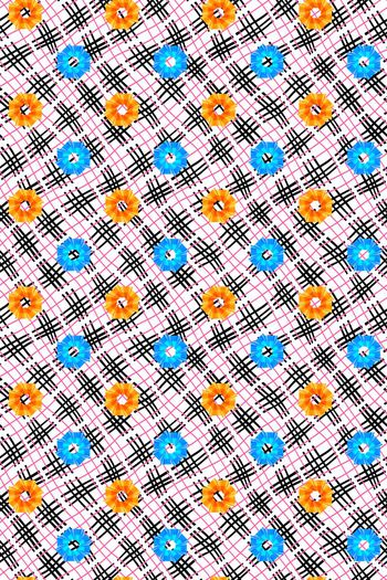 591563-格纹几何花朵