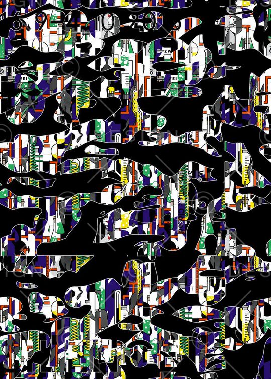 迷彩印花华亿平台图片