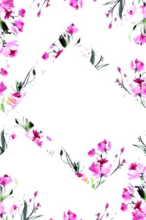 手绘花印花华亿平台图片