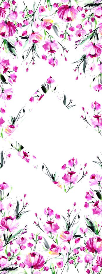 手绘花印花华亿平台图片