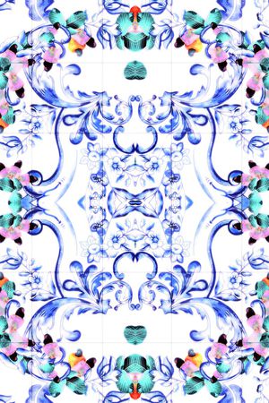 复古印花华亿平台图片