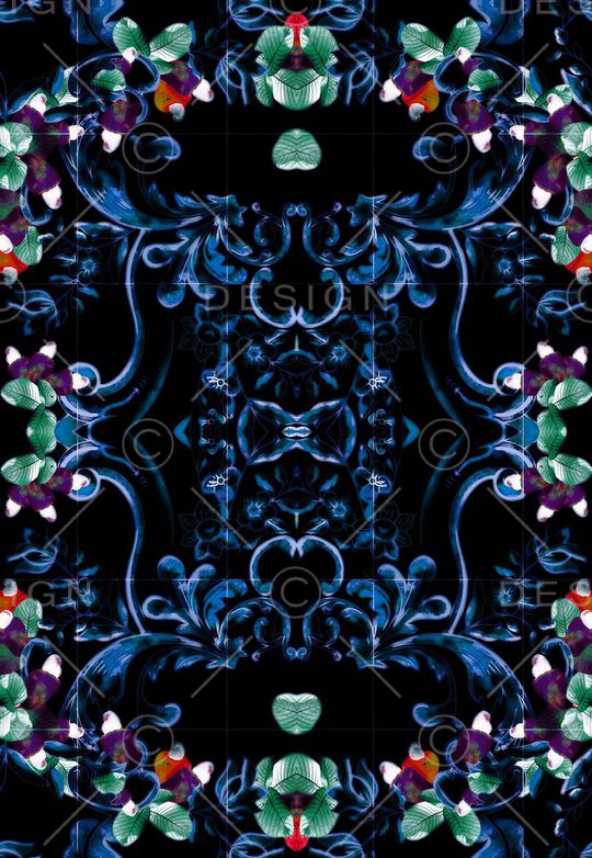 复古印花华亿平台图片