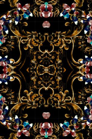 复古印花华亿平台图片