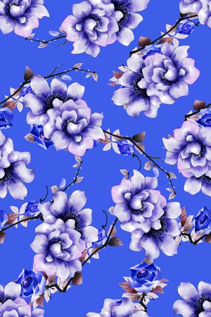 月季花印花华亿平台图片