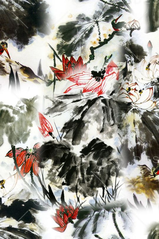 中国风印花华亿平台图片