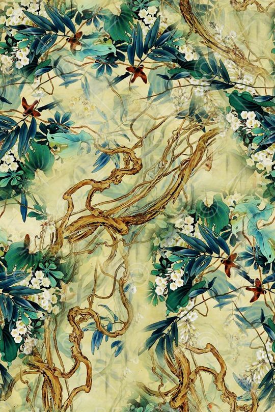 中国风印花华亿平台图片