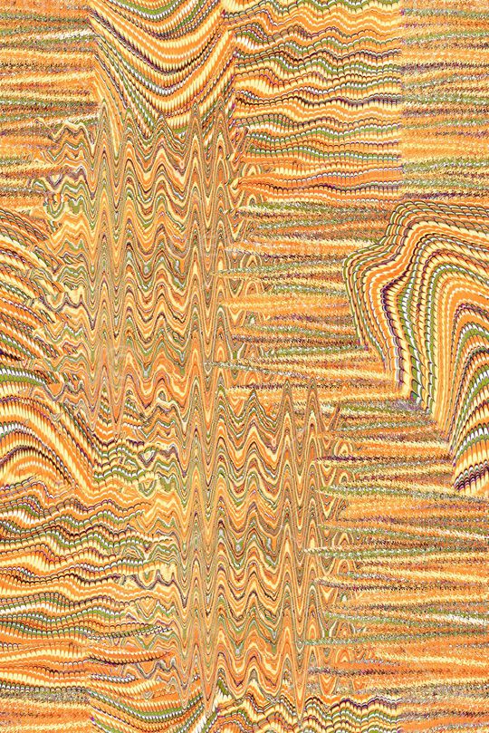 抽象肌理海绵线条 女装印花华亿平台图片