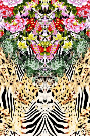 豹纹印花华亿平台图片