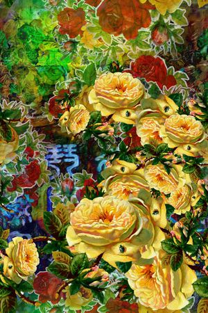 中国风印花华亿平台图片