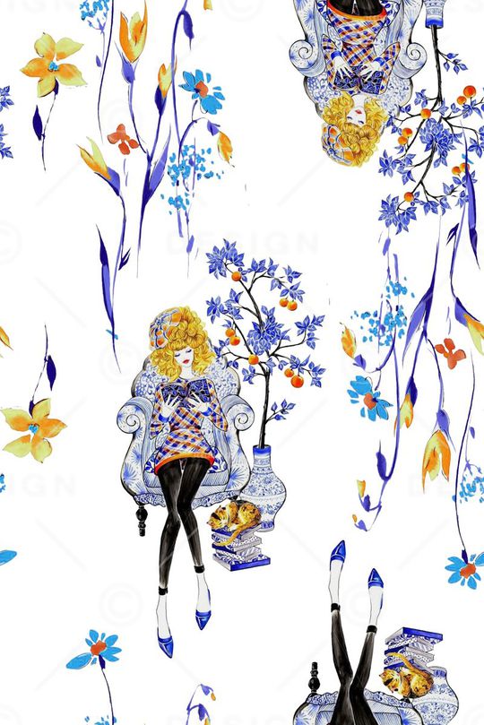 时尚印花华亿平台图片