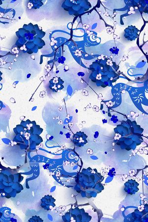 桃花印花华亿平台图片