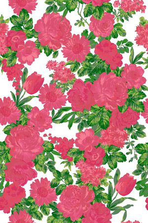 田园风印花华亿平台图片