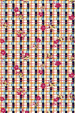 格子印花华亿平台图片