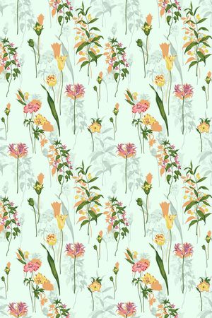 手绘。小碎花。定位。清新印花华亿平台图片