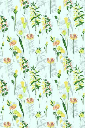 手绘。小碎花。定位。清新印花华亿平台图片