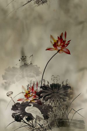 花鸟印花华亿平台图片