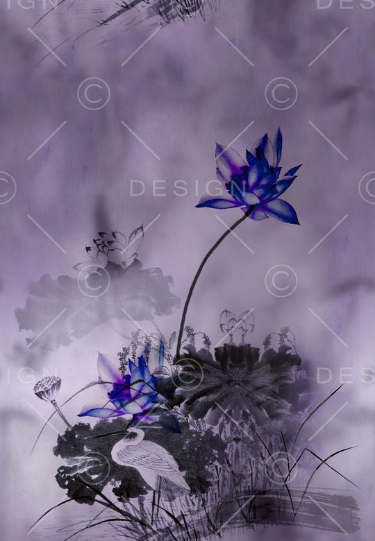 花鸟印花华亿平台图片