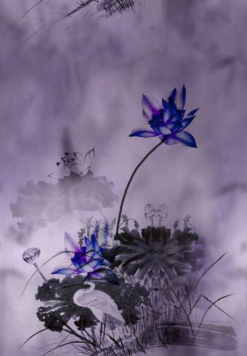 花鸟印花华亿平台图片