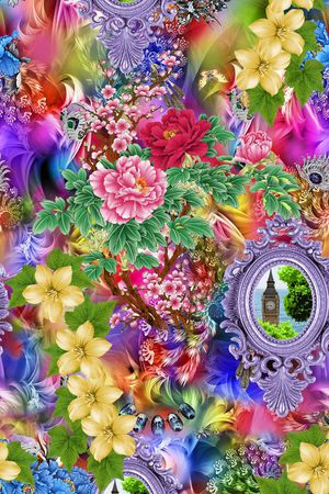 花瓣印花华亿平台图片