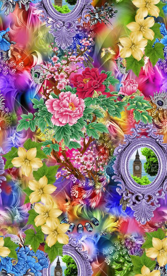 花瓣印花华亿平台图片