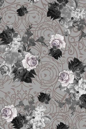 沙发布（花卉）印花华亿平台图片