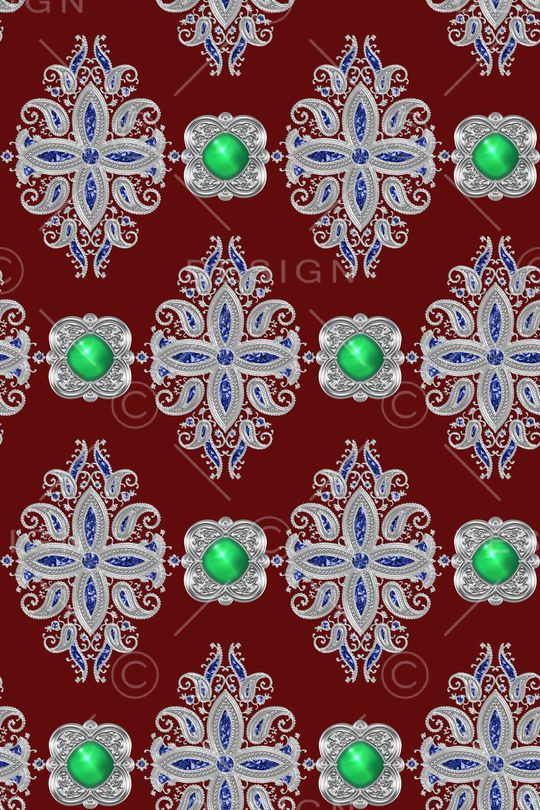 珠宝宝石印花华亿平台图片