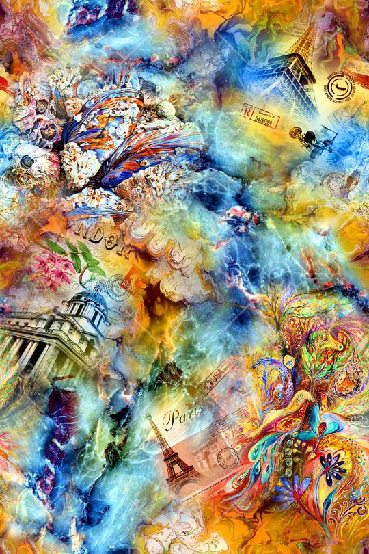 抽象印花华亿平台图片