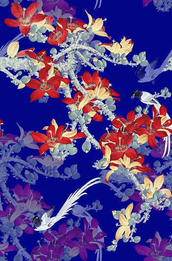 592479-手绘花鸟中国风工笔画