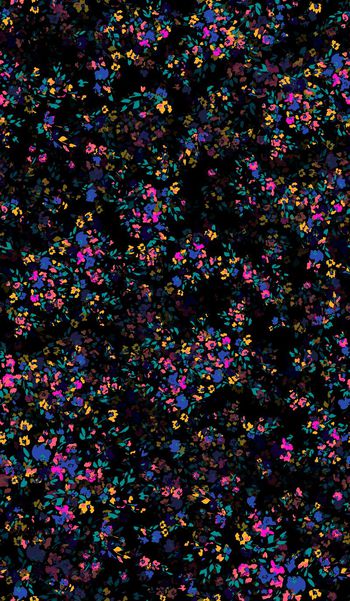 592570-矢量小碎花 彩色手绘花卉花朵--2