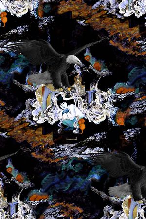 男装羽绒服印花华亿平台图片