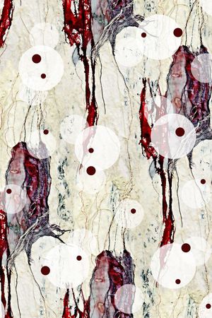 抽象几何清爽梦幻艺术平底立体手绘满版最新高清数码蕾丝民族中国风绣花珠宝肌理时尚潮

流大牌复古欧美风女装外套印花华亿平台图片