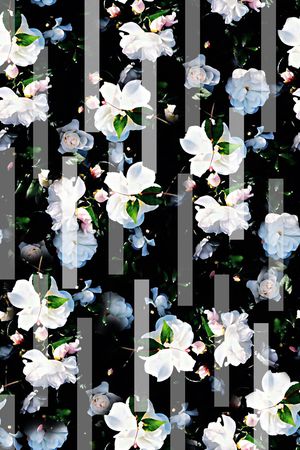 抽象几何清爽梦幻艺术平底立体手绘满版最新高清数码蕾丝民族中国风绣花珠宝肌理时尚潮

流大牌复古欧美风女装外套印花华亿平台图片